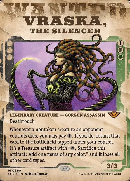 Vraska, the Silencer, Magic card OTJ 299 — Outlaws of Thunder Junction set