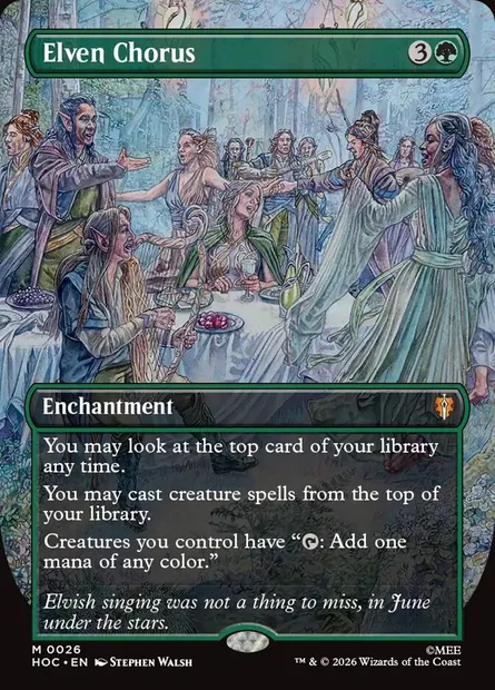 Elven Chorus, Magic card HOC 26 — The Hobbit Eternal set