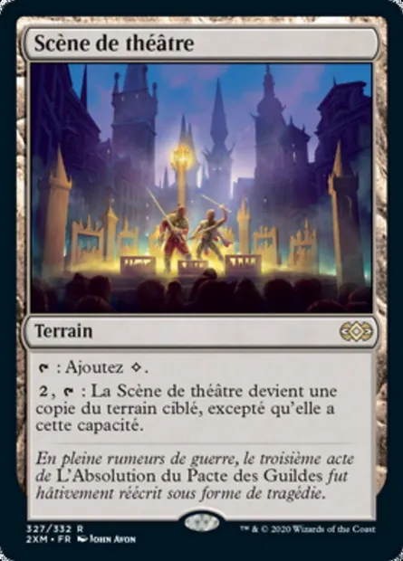 Scène de théâtre, carte Magic 2XM 327 — extension Double Masters