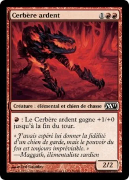 Cerbère ardent, carte Magic M11 136 — extension Magic 2011
