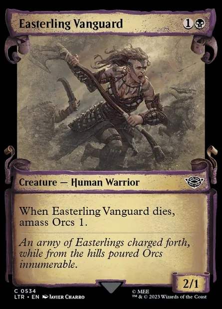 Easterling Vanguard, Magic card LTR 534 — The Lord of the Rings: Tales of Middle-earth set