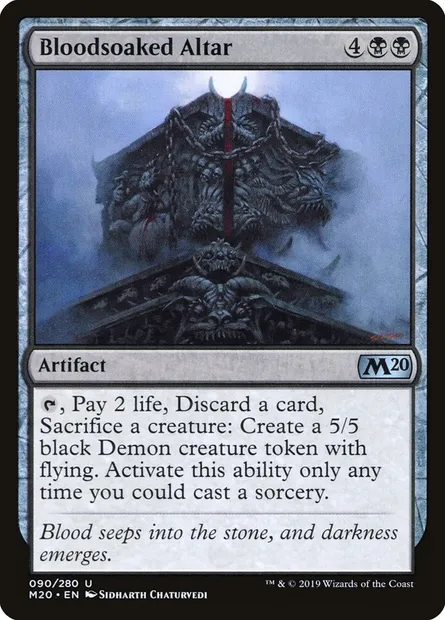Bloodsoaked Altar, Magic card M20 90 — Core Set 2020 set