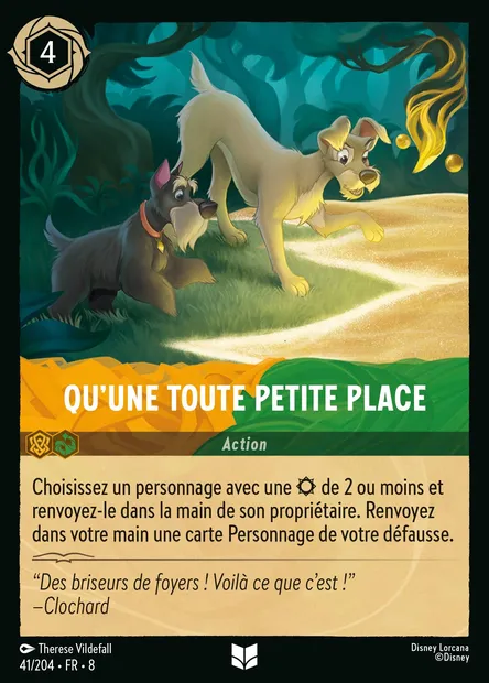 Qu'une toute petite place, carte Disney Lorcana CH8-041 — extension Le Règne de Jafar