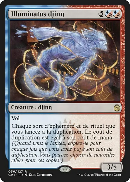 Illuminatus djinn, carte Magic GK1 36 — extension GRN Guild Kit