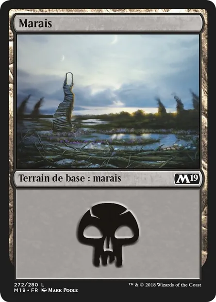 Marais, carte Magic M19 272 — extension Core Set 2019