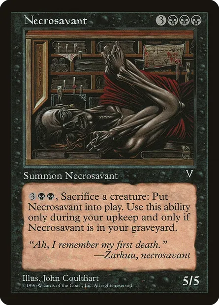 Nécrosavant, carte Magic MGB 4 — extension Multiverse Gift Box