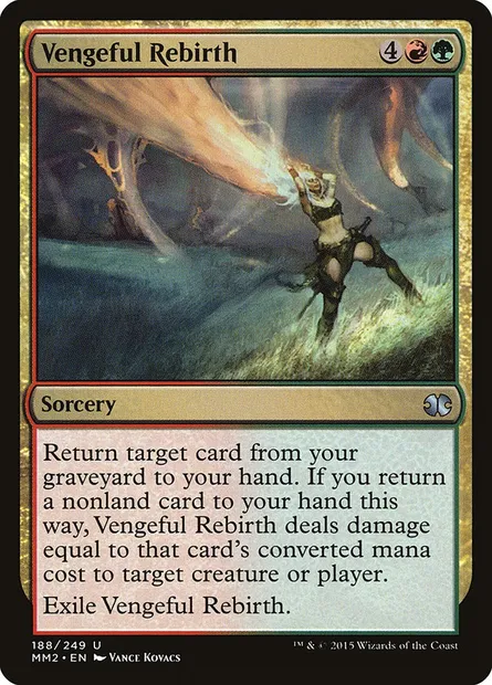 Renaissance vengeresse, carte Magic MM2 188 — extension Modern Masters 2015