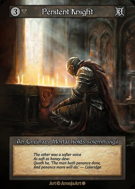 Penitent Knight, carte Sorcery GOT 146 — extension Gothic