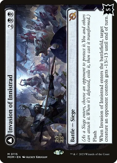 Invasion d'Innistrad // Déluge de morts, carte Magic PMOM 115s — extension March of the Machine Promos