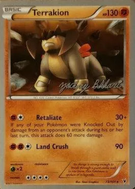 Terrakion, Pokémon card WCD12 073 — World Championship Decks 2012 set