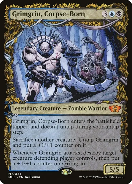 Grimgrin, Corpse-Born, Magic card MUL 41 — Multiverse Legends set
