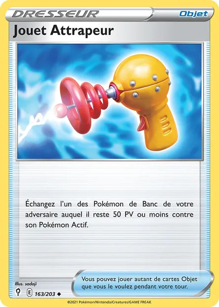 Jouet Attrapeur, carte Pokémon EVS 163 — extension Évolution Céleste