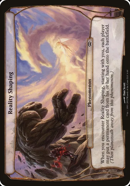 Reality Shaping, Magic card OPC2 6 — Planechase 2012 Planes set