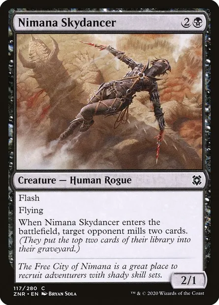 Nimana Skydancer, Magic card ZNR 117 — Zendikar Rising set