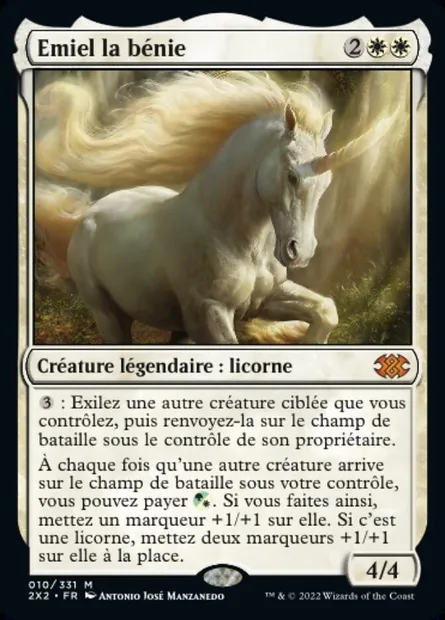 Emiel la bénie, carte Magic 2X2 10 — extension Double Masters 2022