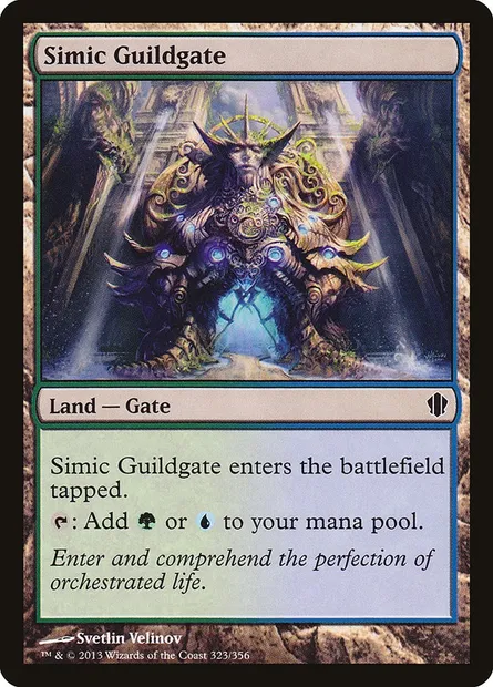 Simic Guildgate, Magic card C13 323 — Commander 2013 set