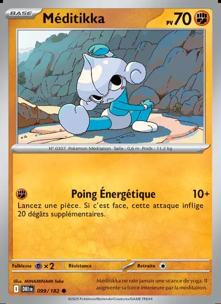 Méditikka, carte Pokémon DRI 099 — extension Rivalités Destinées