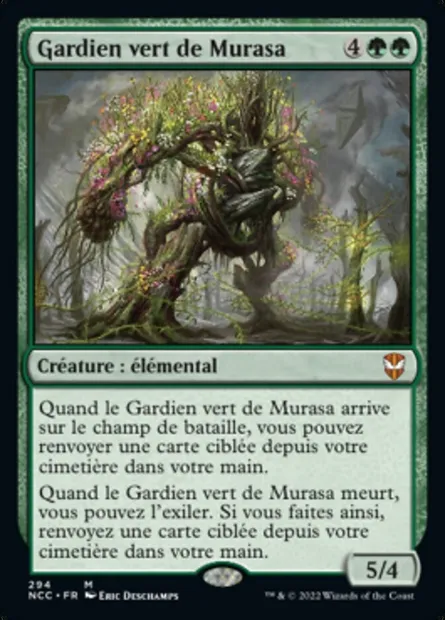 Gardien vert de Murasa, carte Magic NCC 294 — extension New Capenna Commander
