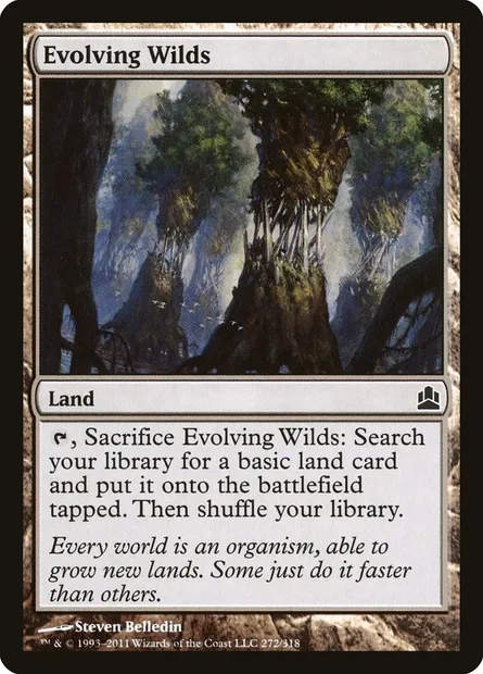 Evolving Wilds, Magic card CMD 272 — Commander 2011 set