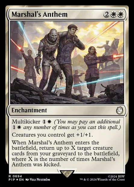 Marshal's Anthem, Magic card PIP 694 — Fallout set