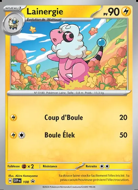 Lainergie, carte Pokémon PR-SV 108 — extension SVP Black Star Promos