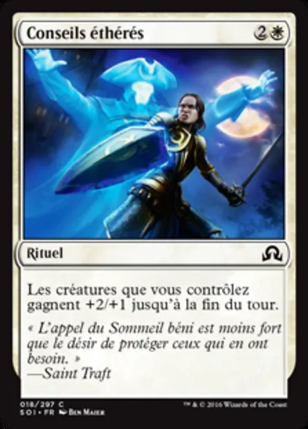 Conseils éthérés, carte Magic SOI 18 — extension Ténèbres sur Innistrad