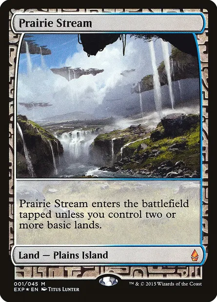 Prairie Stream, Magic card EXP 1 — Zendikar Expeditions set