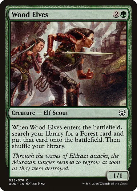 Elfe des bois, carte Magic DDR 25 — extension Duel Decks: Nissa vs. Ob Nixilis