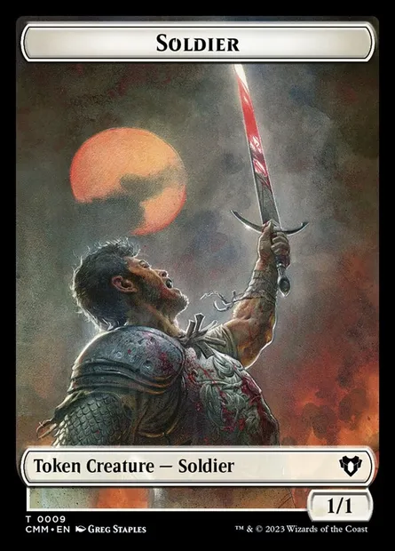 Soldier, Magic card TCMM 9 — Commander Masters Tokens set