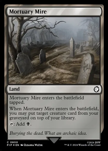 Mortuary Mire, Magic card PIP 800 — Fallout set