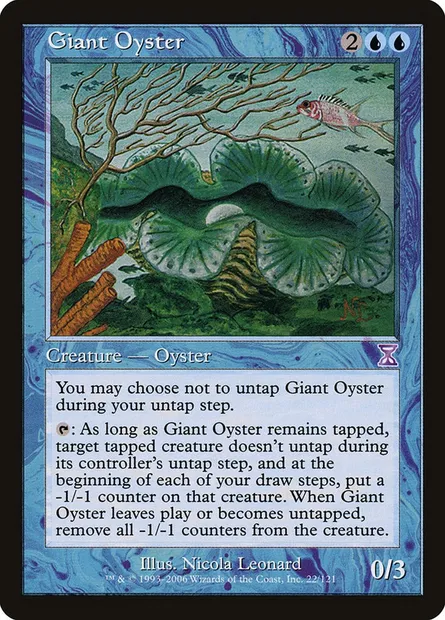 Giant Oyster, Magic card TSB 22 — Time Spiral Timeshifted set