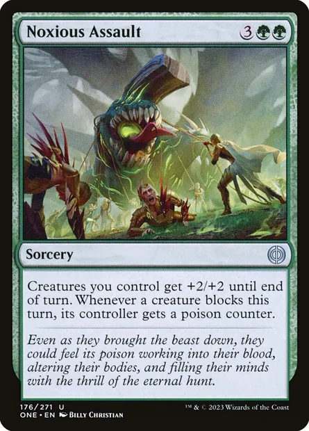 Noxious Assault, Magic card ONE 176 — Phyrexia: All Will Be One set