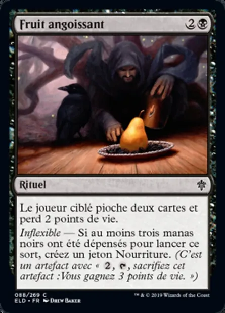 Fruit angoissant, carte Magic ELD 88 — extension Throne of Eldraine