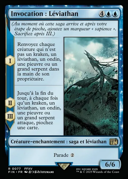 Invocation : Léviathan, carte Magic FIN 77 — extension Final Fantasy