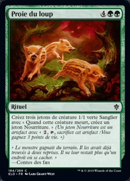 Proie du loup, carte Magic ELD 184 — extension Throne of Eldraine