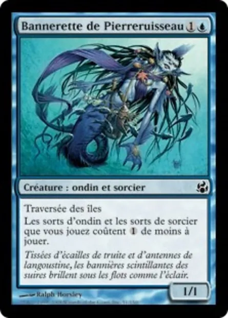 Bannerette de Pierreruisseau, carte Magic MOR 51 — extension Leveciel