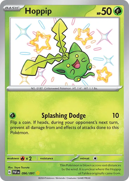 Hoppip, Pokémon card PAF 096 — Paldean Fates set