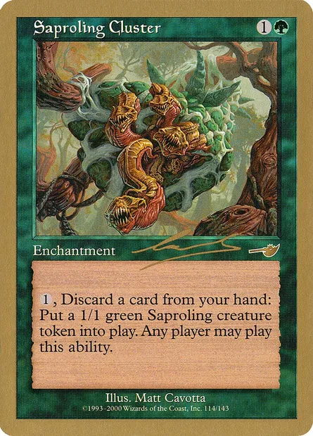 Saproling Cluster, Magic card WC00 nl114 — World Championship Decks 2000 set