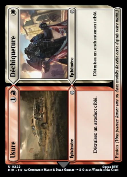 Wear // Tear // Wear // Tear, carte Magic PIP 222 — extension Fallout