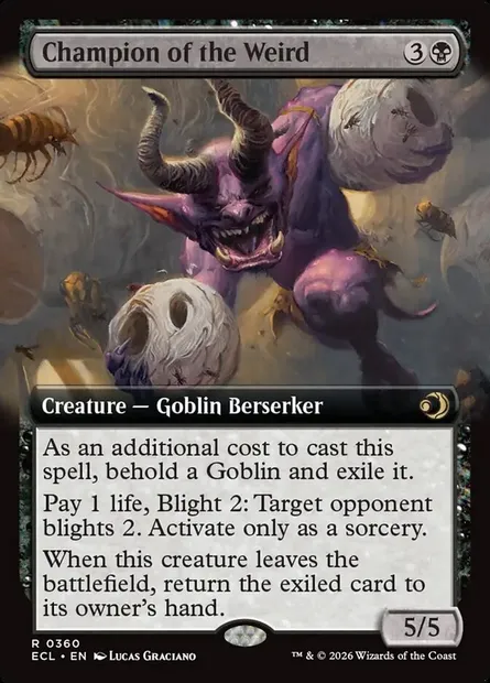 Champion of the Weird, Magic card ECL 360 — Lorwyn Eclipsed set