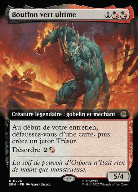 Bouffon vert ultime, carte Magic SPM 276 — extension Marvel's Spider-Man