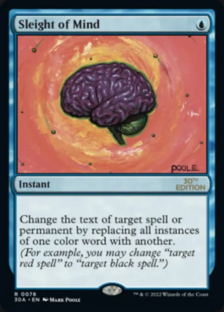 Tricherie mentale, carte Magic 30A 78 — extension 30th Anniversary Edition