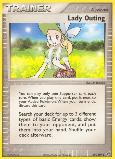 Lady Outing, Pokémon card DX 87 — Deoxys set