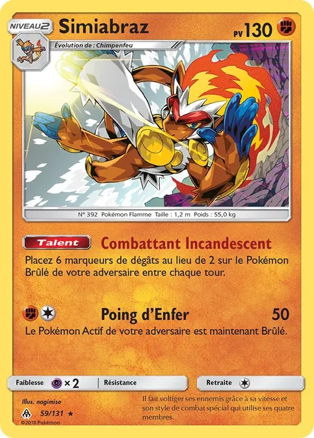 Simiabraz, carte Pokémon FLI 59 — extension Lumière Interdite