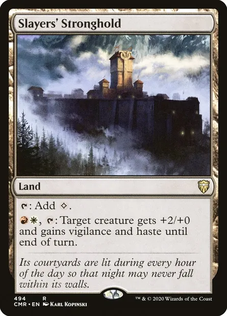 Slayers' Stronghold, Magic card CMR 494 — Commander Legends set