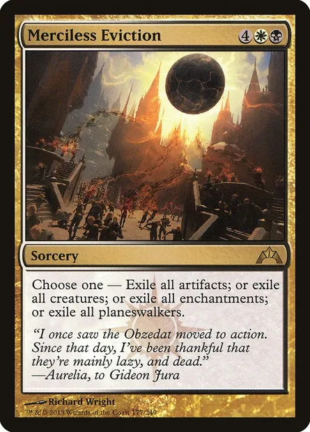 Merciless Eviction, Magic card GTC 177 — Gatecrash set