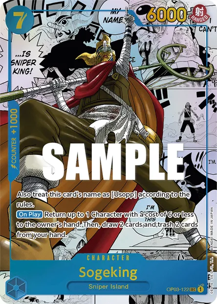 Sniperking, carte One Piece OP03-122 — extension PILLARS OF STRENGTH