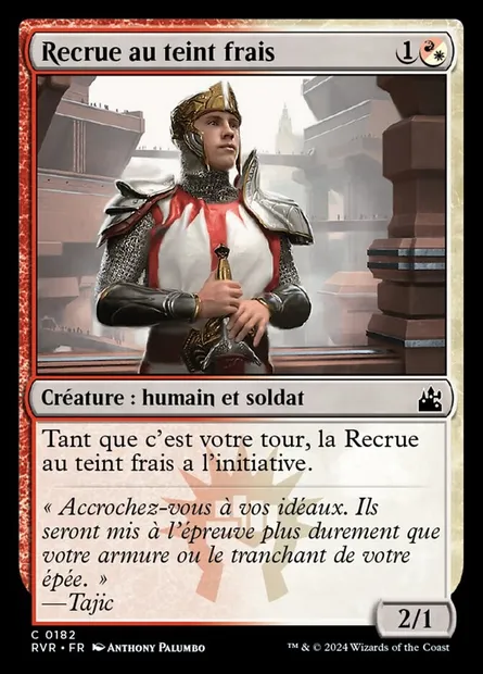 Recrue au teint frais, carte Magic RVR 182 — extension Ravnica Remastered