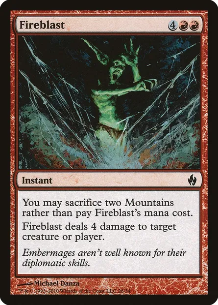 Fireblast, Magic card PD2 26 — Premium Deck Series: Fire and Lightning set