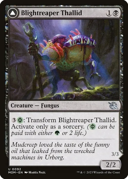 Blightreaper Thallid // Blightsower Thallid, Magic card MOM 92 — March of the Machine set